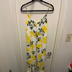 NWT High Low Lemon Midi Dress